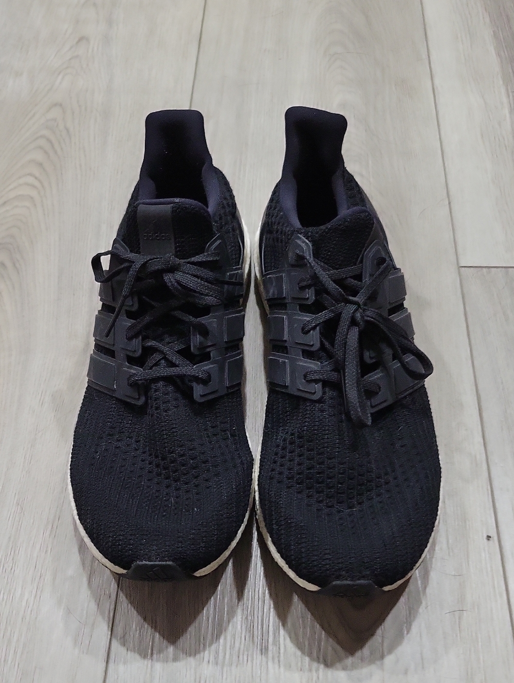 adidas Men's Black Knit Athletic Running Shoes